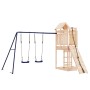 Spielplatz im Freien aus massivem Zirbenholz von vidaXL, Schaukeln und Spielgeräte - Ref: Foro24-3156880, Preis: 328,99 €, Ra...