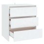 Weißer Sperrholz-Sideboard 70x41x75 cm von vidaXL, Sideboards - Ref: Foro24-809746, Preis: 81,45 €, Rabatt: %