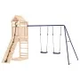 Parque infantil de exterior madera maciza de pino de vidaXL, Columpios y estructuras de juegos - Ref: Foro24-3156946, Precio:...