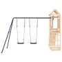 Parque infantil de exterior madera maciza de pino de vidaXL, Columpios y estructuras de juegos - Ref: Foro24-3156946, Precio:...