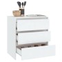 Aparador de madera contrachapada blanco 70x41x75 cm de vidaXL, Aparadores - Ref: Foro24-809746, Precio: 81,45 €, Descuento: %