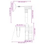 Massives Douglasienholzspielplatz im Freien von vidaXL, Schaukeln und Spielgeräte - Ref: Foro24-3156884, Preis: 316,94 €, Rab...