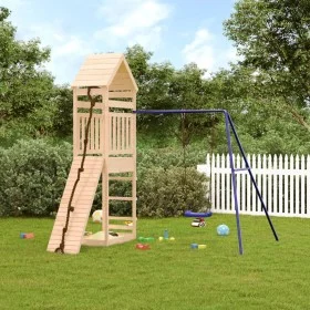 Parque infantil de exterior madera maciza de pino by vidaXL, Swings and play structures - Ref: Foro24-3156901, Price: 314,36 ...