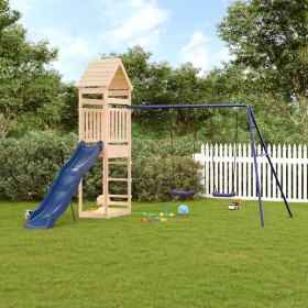 Spielplatz im Freien aus massivem Kiefernholz von vidaXL, Schaukeln und Spielgeräte - Ref: Foro24-3156910, Preis: 307,12 €, R...