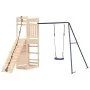 Parque infantil de exterior madera maciza de pino de vidaXL, Columpios y estructuras de juegos - Ref: Foro24-3156997, Precio:...