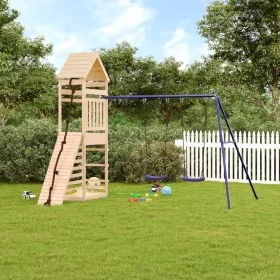 Solid pine wood outdoor playground by vidaXL, Swings and play structures - Ref: Foro24-3156925, Price: 353,38 €, Discount: %
