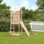 Playhouse with climbing wall solid pine wood by vidaXL, Swings and play structures - Ref: Foro24-3156940, Price: 238,48 €, Di...