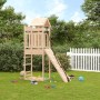 Spielhaus mit Kletterwand aus massivem Kiefernholz von vidaXL, Schaukeln und Spielgeräte - Ref: Foro24-3156940, Preis: 178,41...