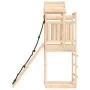 Playhouse with climbing wall solid pine wood by vidaXL, Swings and play structures - Ref: Foro24-3156940, Price: 238,48 €, Di...