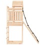 Spielhaus mit Kletterwand aus massivem Kiefernholz von vidaXL, Schaukeln und Spielgeräte - Ref: Foro24-3156940, Preis: 178,41...