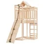 Playground with climbing wall solid pine wood by vidaXL, Swings and play structures - Ref: Foro24-3156874, Price: 349,15 €, D...