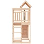 Spielplatz mit Kletterwand aus massivem Kiefernholz von vidaXL, Schaukeln und Spielgeräte - Ref: Foro24-3156874, Preis: 261,5...