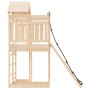 Spielplatz mit Kletterwand aus massivem Kiefernholz von vidaXL, Schaukeln und Spielgeräte - Ref: Foro24-3156874, Preis: 261,5...