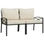 Juego de muebles de jardín 7 piezas acero y cojines color arena de vidaXL, Conjuntos de jardín - Ref: Foro24-3187959, Precio:...