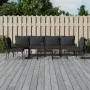 7-teiliges Gartenmöbelset aus Stahl mit grauen Kissen von vidaXL, Gartensets - Ref: Foro24-3187949, Preis: 592,07 €, Rabatt: %