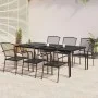 Juego de comedor de jardín 7 piezas acero gris antracita de vidaXL, Conjuntos de jardín - Ref: Foro24-3187973, Precio: 490,64...