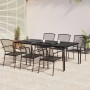 Juego de comedor de jardín 7 piezas acero gris antracita de vidaXL, Conjuntos de jardín - Ref: Foro24-3187973, Precio: 505,77...