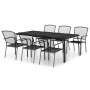 Juego de comedor de jardín 7 piezas acero gris antracita de vidaXL, Conjuntos de jardín - Ref: Foro24-3187973, Precio: 505,77...