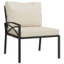 9-piece steel garden furniture set with sand-colored cushions by vidaXL, Garden sets - Ref: Foro24-3187960, Price: 860,83 €, ...