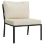 6-piece steel garden furniture set with sand-colored cushions by vidaXL, Garden sets - Ref: Foro24-3187955, Price: 473,36 €, ...