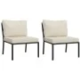 7-piece steel garden furniture set with sand-colored cushions by vidaXL, Garden sets - Ref: Foro24-3187957, Price: 651,17 €, ...
