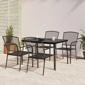5-piece garden dining set in anthracite grey steel by vidaXL, Garden sets - Ref: Foro24-3187970, Price: 290,57 €, Discount: %