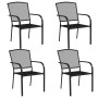Juego de comedor de jardín 5 piezas acero gris antracita de vidaXL, Conjuntos de jardín - Ref: Foro24-3187970, Precio: 299,33...