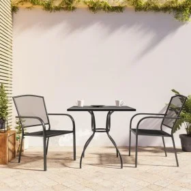3-teiliges Garten-Essset aus anthrazitgrauem Stahl von vidaXL, Gartensets - Ref: Foro24-3187965, Preis: 204,97 €, Rabatt: %