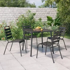 5-piece anthracite gray steel garden dining set by vidaXL, Garden sets - Ref: Foro24-3187988, Price: 274,80 €, Discount: %