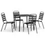5-teiliges Garten-Essset aus anthrazitgrauem Stahl von vidaXL, Gartensets - Ref: Foro24-3187988, Preis: 274,31 €, Rabatt: %