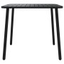 Juego de comedor de jardín 5 piezas acero gris antracita