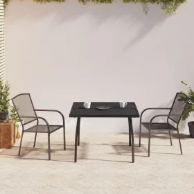 Anthracite gray steel 3-piece garden dining set by vidaXL, Garden sets - Ref: Foro24-3187967, Price: 211,05 €, Discount: %