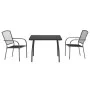 3-teiliges Garten-Essset aus anthrazitgrauem Stahl von vidaXL, Gartensets - Ref: Foro24-3187967, Preis: 210,89 €, Rabatt: %