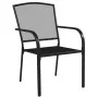 3-teiliges Garten-Essset aus anthrazitgrauem Stahl von vidaXL, Gartensets - Ref: Foro24-3187967, Preis: 210,89 €, Rabatt: %