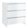 Weißer Hochglanz-Sperrholz-Sideboard 70x41x75 cm von vidaXL, Sideboards - Ref: Foro24-809752, Preis: 85,81 €, Rabatt: %