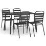 5-piece garden dining set in anthracite grey steel by vidaXL, Garden sets - Ref: Foro24-3187991, Price: 333,10 €, Discount: %