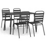 5-piece garden dining set in anthracite grey steel by vidaXL, Garden sets - Ref: Foro24-3187991, Price: 326,30 €, Discount: %