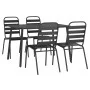 5-piece garden dining set in anthracite grey steel by vidaXL, Garden sets - Ref: Foro24-3187991, Price: 326,30 €, Discount: %