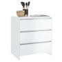 Weißer Hochglanz-Sperrholz-Sideboard 70x41x75 cm von vidaXL, Sideboards - Ref: Foro24-809752, Preis: 85,81 €, Rabatt: %