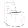 5-teiliges Garten-Esszimmerset aus anthrazitgrauem Stahl von vidaXL, Gartensets - Ref: Foro24-3187991, Preis: 325,97 €, Rabat...