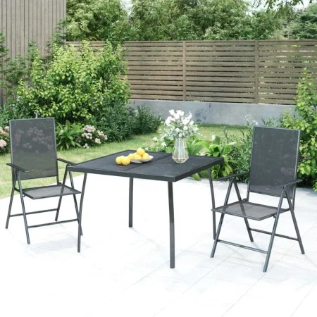 Juego de comedor de jardín 3 piezas acero gris antracita de vidaXL, Conjuntos de jardín - Ref: Foro24-3187977, Precio: 212,34...