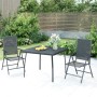 3-teiliges Garten-Essset aus anthrazitgrauem Stahl von vidaXL, Gartensets - Ref: Foro24-3187977, Preis: 218,78 €, Rabatt: %