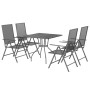 Juego de comedor de jardín 5 piezas acero gris antracita de vidaXL, Conjuntos de jardín - Ref: Foro24-3187976, Precio: 295,94...