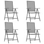 Juego de comedor de jardín 5 piezas acero gris antracita de vidaXL, Conjuntos de jardín - Ref: Foro24-3187976, Precio: 295,94...