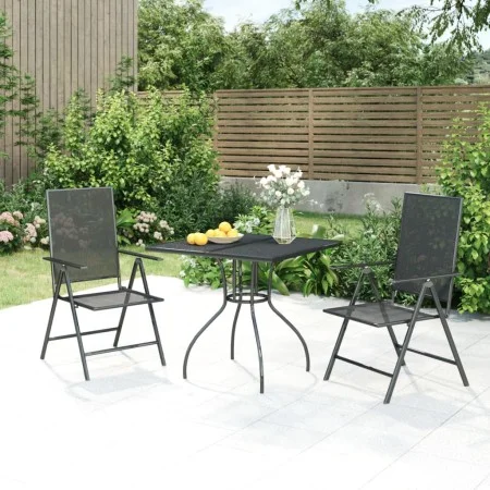 Juego de comedor de jardín 3 piezas acero gris antracita de vidaXL, Conjuntos de jardín - Ref: Foro24-3187975, Precio: 217,27...