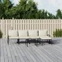 6-teiliges Gartenmöbel-Set aus Stahl mit sandfarbenen Kissen von vidaXL, Gartensets - Ref: Foro24-3187961, Preis: 538,44 €, R...