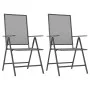 3-teiliges Garten-Essset aus anthrazitgrauem Stahl von vidaXL, Gartensets - Ref: Foro24-3187980, Preis: 210,06 €, Rabatt: %