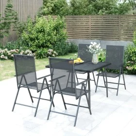 5-piece anthracite gray steel garden dining set by vidaXL, Garden sets - Ref: Foro24-3187978, Price: 294,72 €, Discount: %