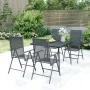 5-teiliges Garten-Essset aus anthrazitgrauem Stahl von vidaXL, Gartensets - Ref: Foro24-3187978, Preis: 294,54 €, Rabatt: %