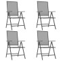 5-teiliges Garten-Essset aus anthrazitgrauem Stahl von vidaXL, Gartensets - Ref: Foro24-3187978, Preis: 298,62 €, Rabatt: %
